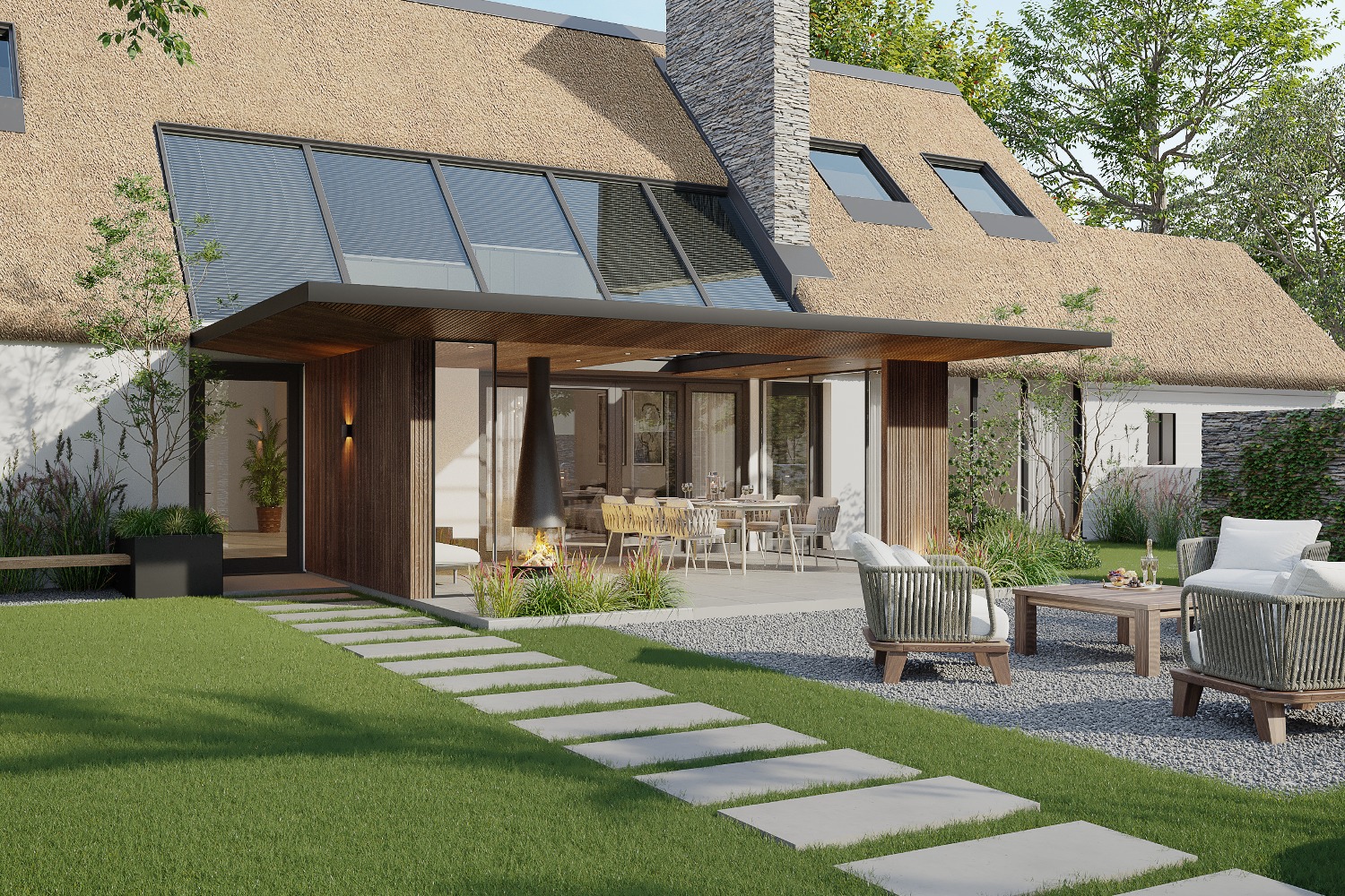 Luxe veranda van hout | ontwerp | maatwerk |