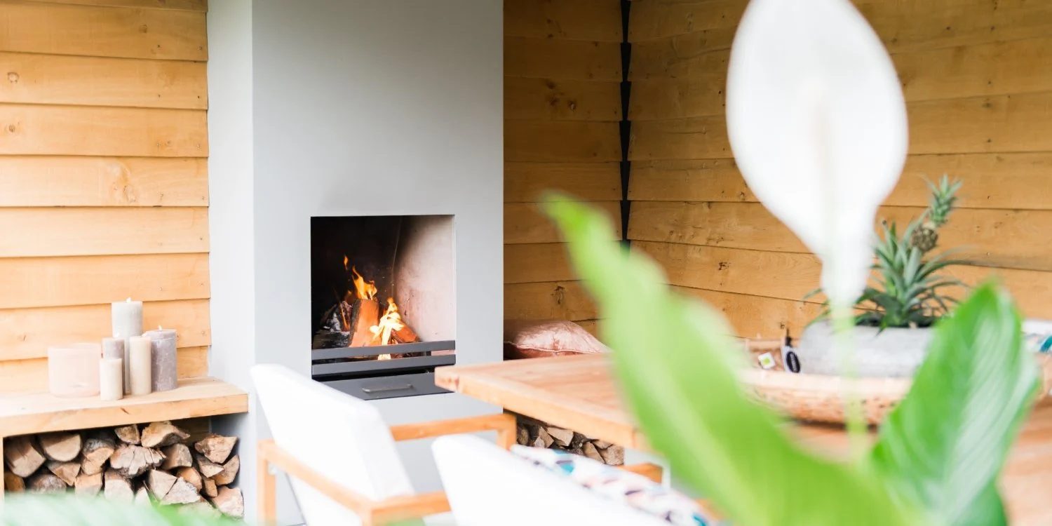 Afbeelding Veranda met open haard: stijlvol en warm
