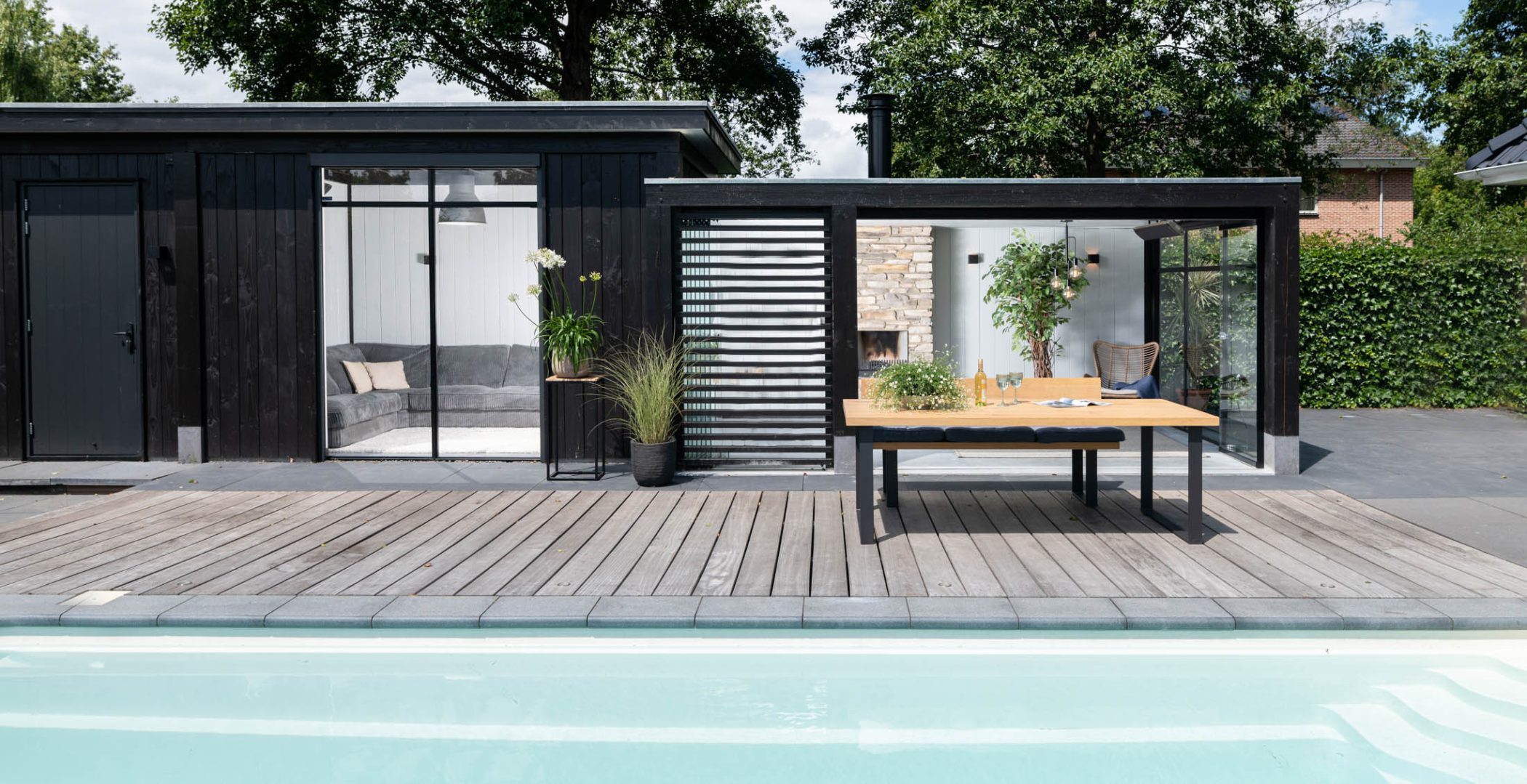 Afbeelding Luxe poolhouse