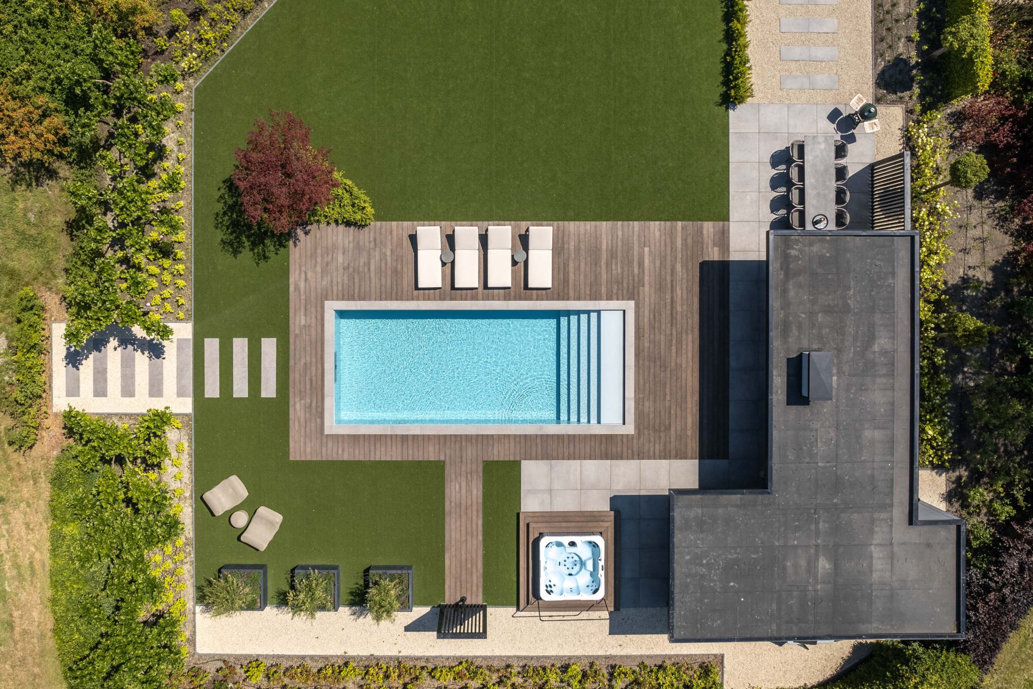 Afbeelding Modern poolhouse